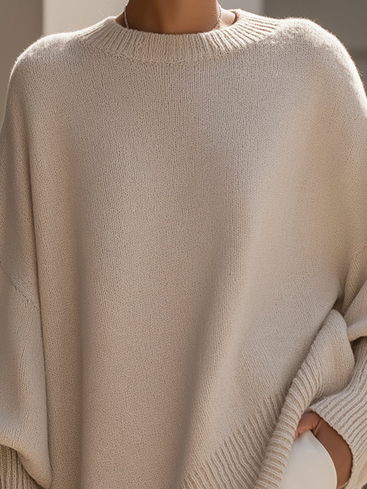 Zola | Oversized Asymmetrical Merino Wool Sweater