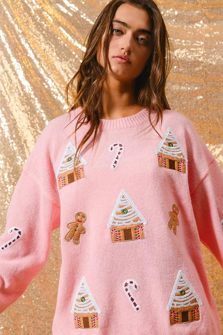 Jocelyn | Women's Winter Christmas Crew Neck Sweater