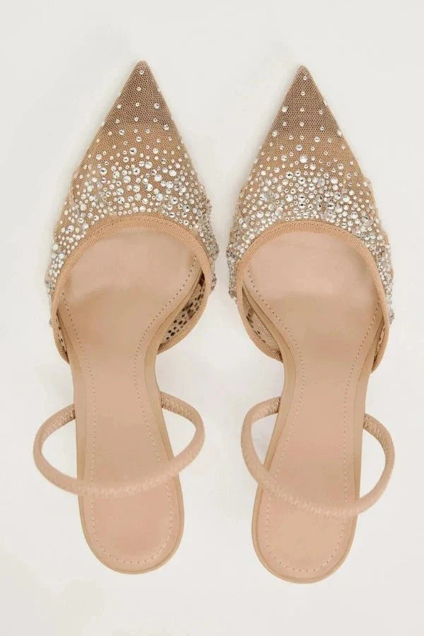 Tara | Crystal-Embellished Statement Heels