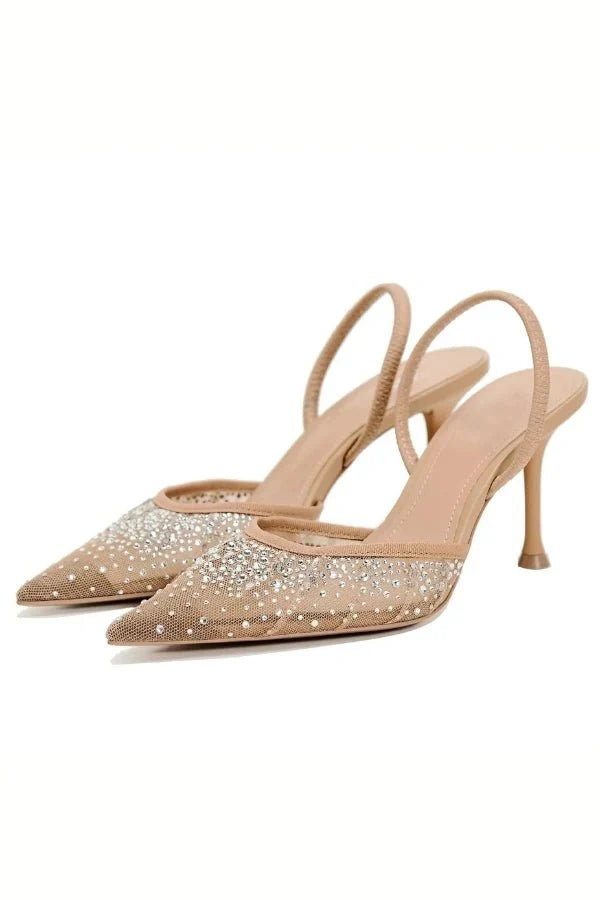Tara | Crystal-Embellished Statement Heels