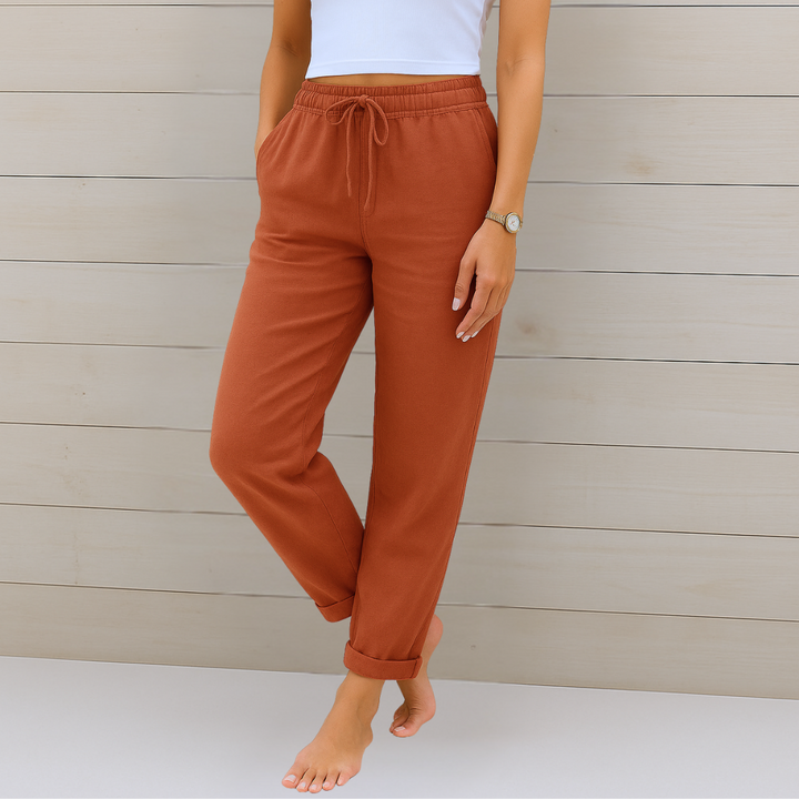 Lori | Women's Premium Breathable Elastic Waist Pants