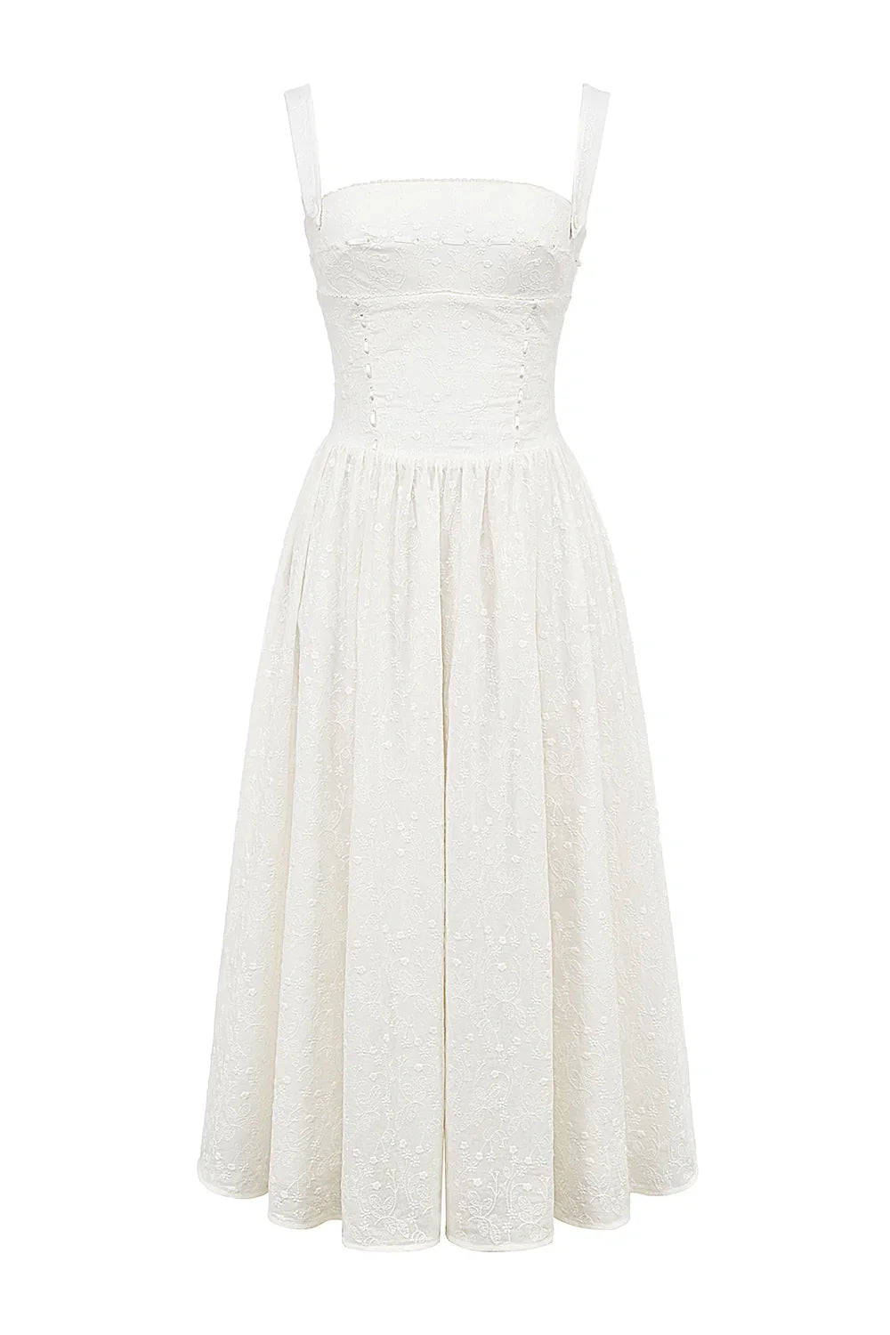 Bridie | Flowy Pleated Midi Sundress