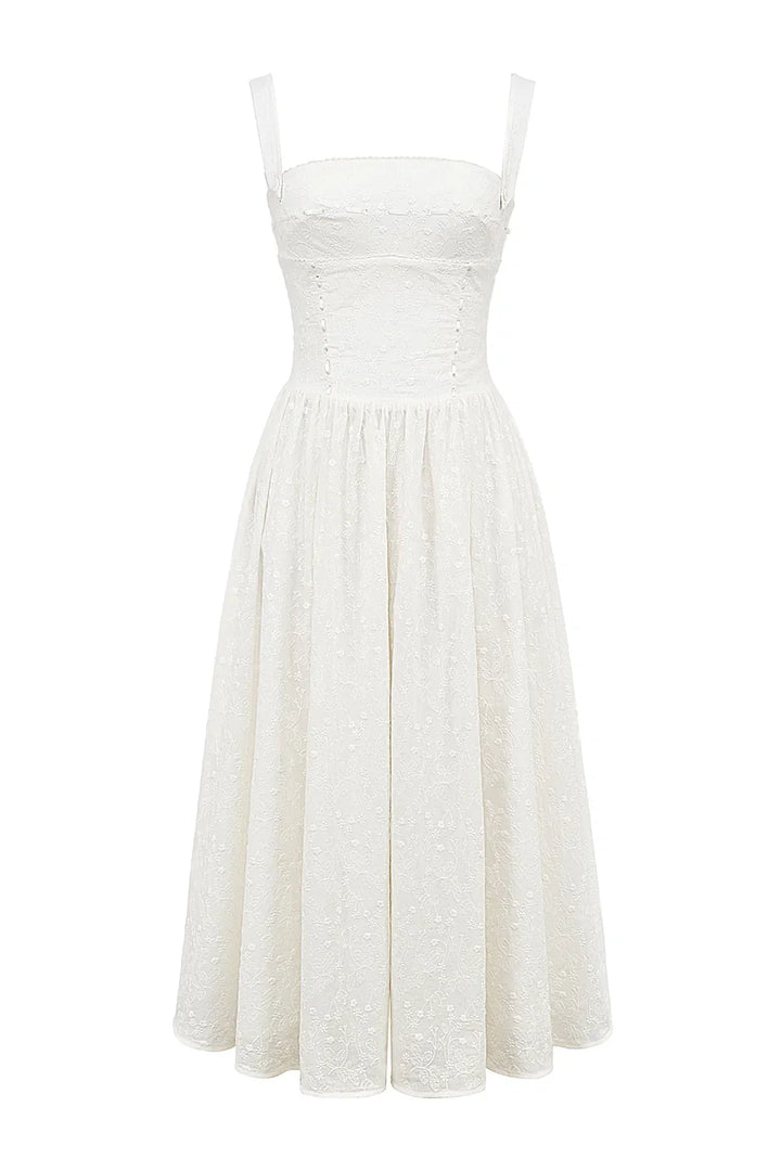 Bridie | Flowy Pleated Midi Sundress