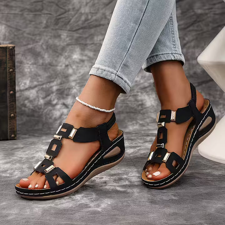 Women’s Leather Arch-Support Slingback Sandals