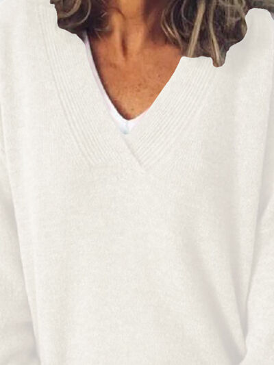 Jeanette | Women's Elegant Oversize V Neck Jumper