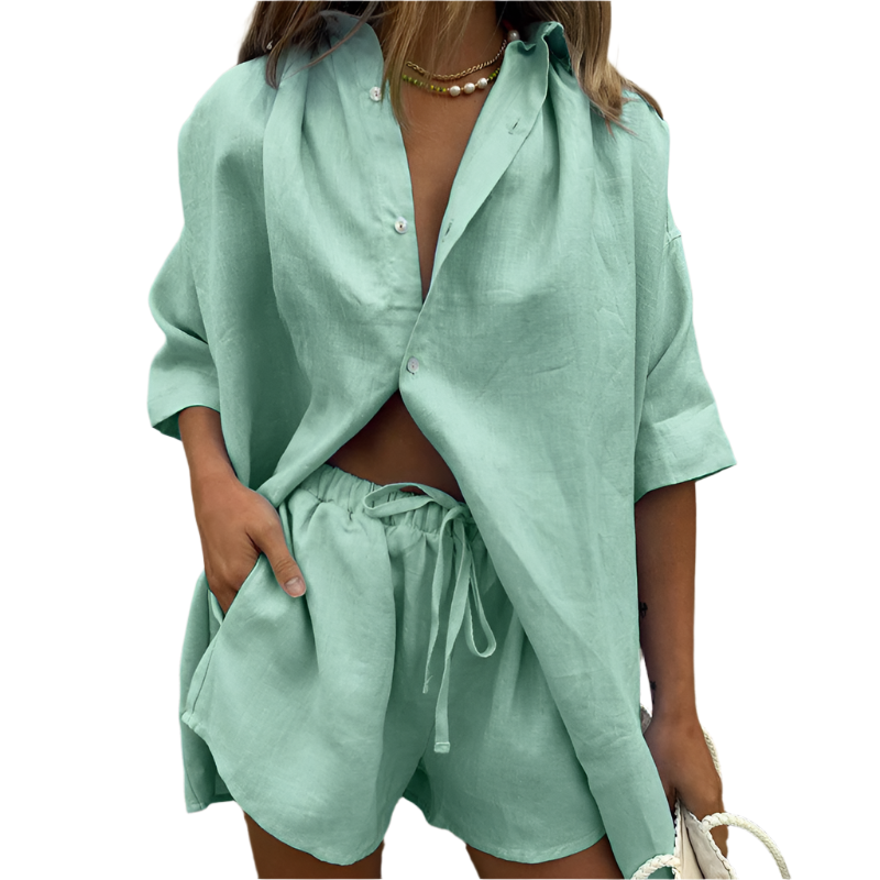 Sorelli | Stylish Two-Piece Cotton Lounge Set