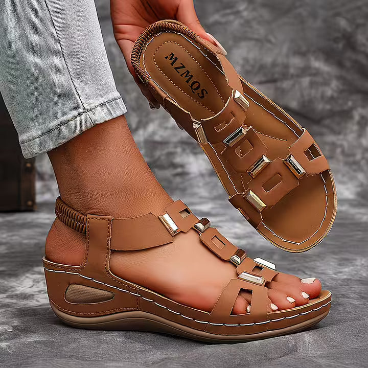 Women’s Leather Arch-Support Slingback Sandals