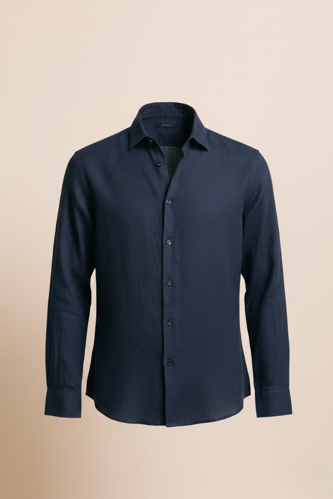 Men's Cotton Long Sleeve Shirt Summer Casual Breathable Top
