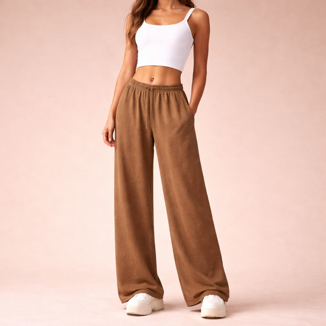 Lara | Wide-Leg Casual Jogger Pants for Women