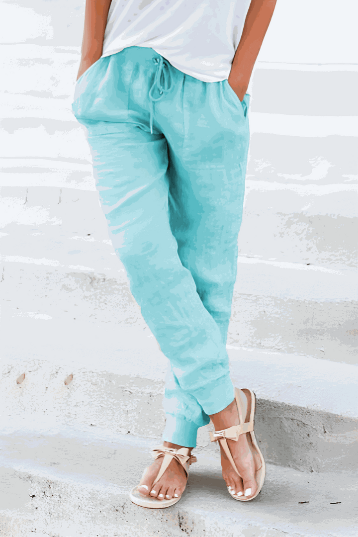 Bali | Women's Elastic Ankle Drawstring Casual Pants