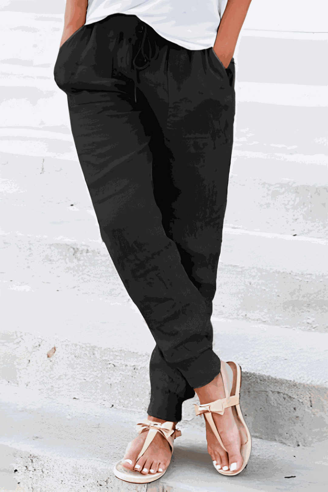 Bali | Women's Elastic Ankle Drawstring Casual Pants