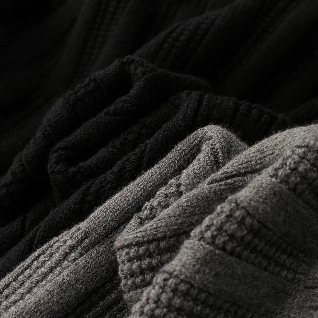Lenny | Men's Ribbed Polo Collar Sweater