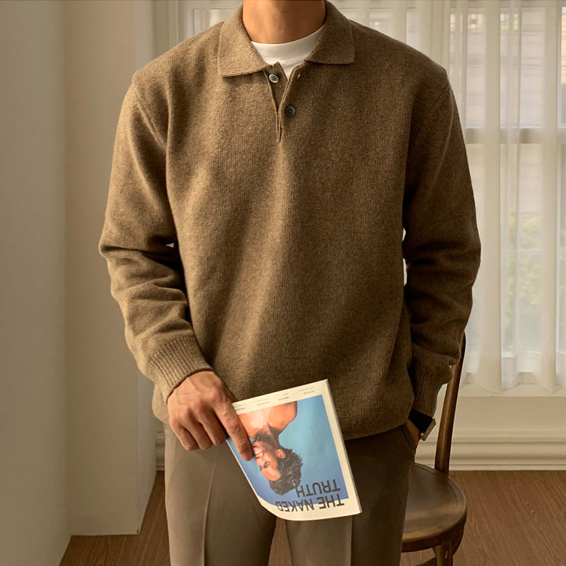 Gene | Men's Polo Knit Sweater