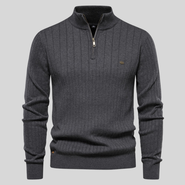 Louie | Men's Quarter Zip Long Sleeve Sweater