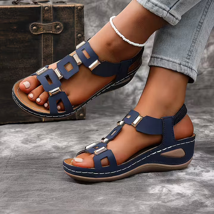 Women’s Leather Arch-Support Slingback Sandals