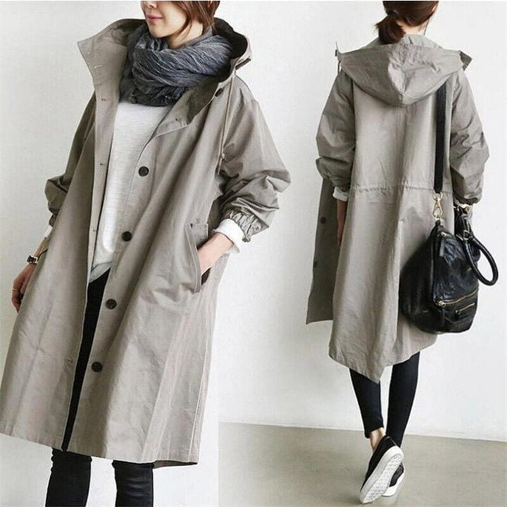 Lia | Women's Hooded Waterproof Rain Trench Coat