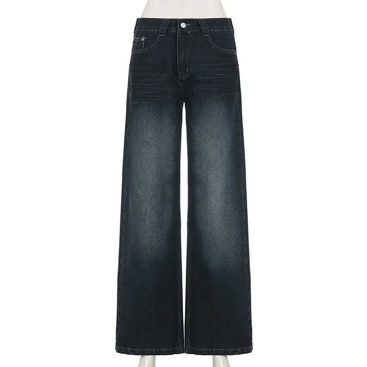 Low Waist Wide Leg Baggy Denim Jeans