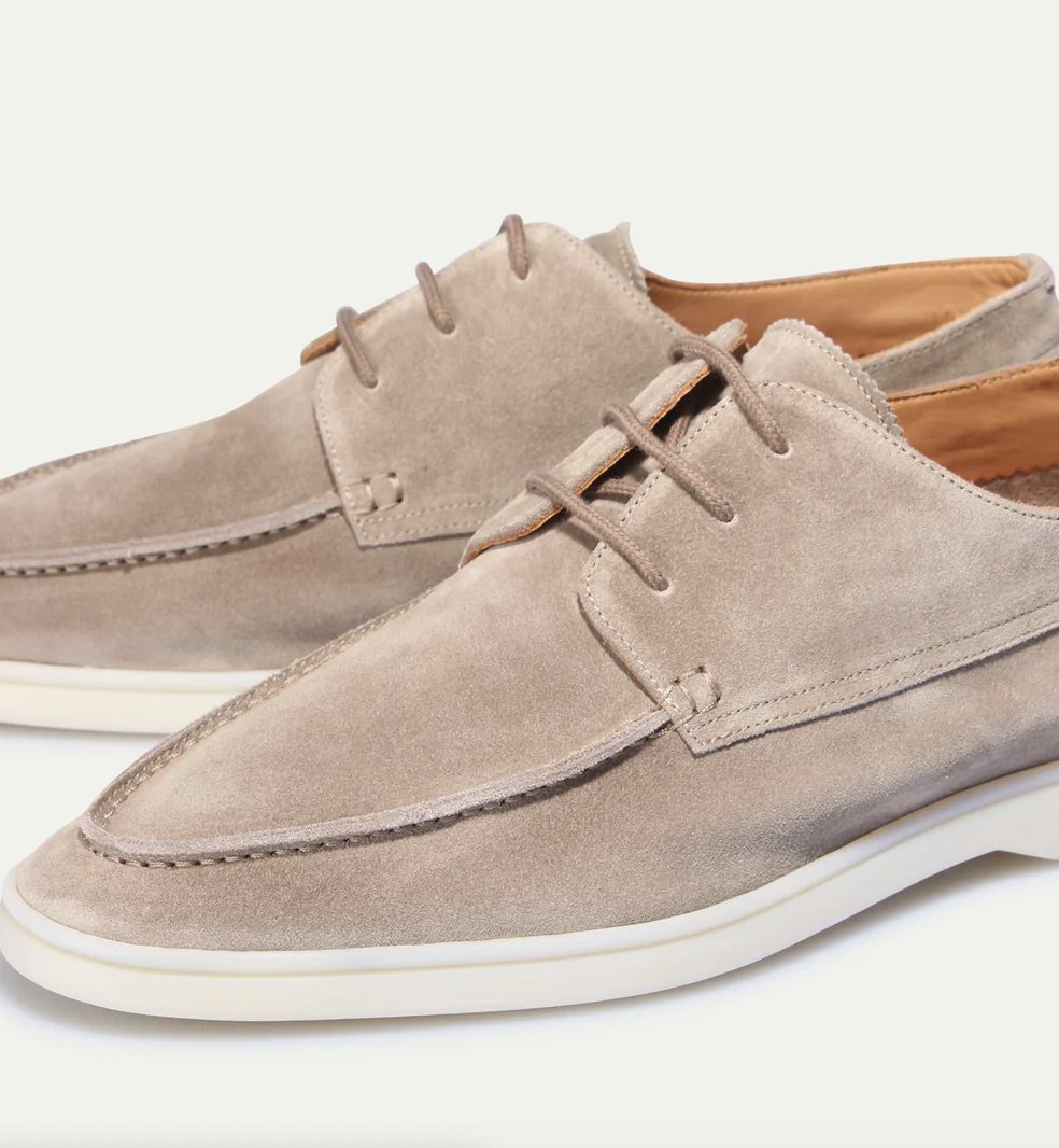Suede Leather Loafers Men’s Summer Casual Slip-On Shoes