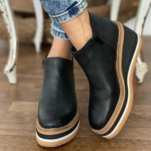 Courtney | Women's Elegant Wedge Boots