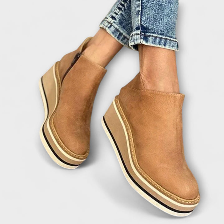 Courtney | Women's Elegant Wedge Boots