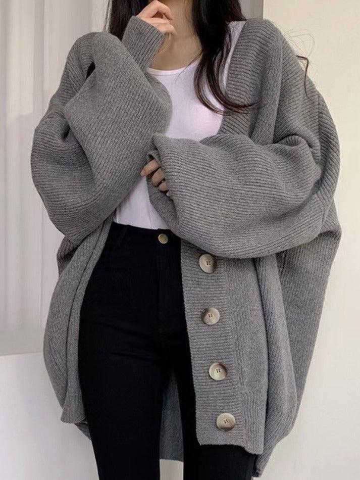 Doris | Women's Oversized Button-Down Winter Cardigan