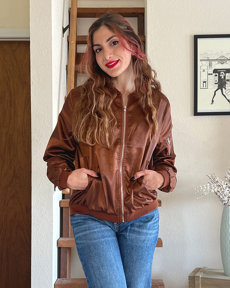 Sheryl | Women's Lightweight Bomber Jacket