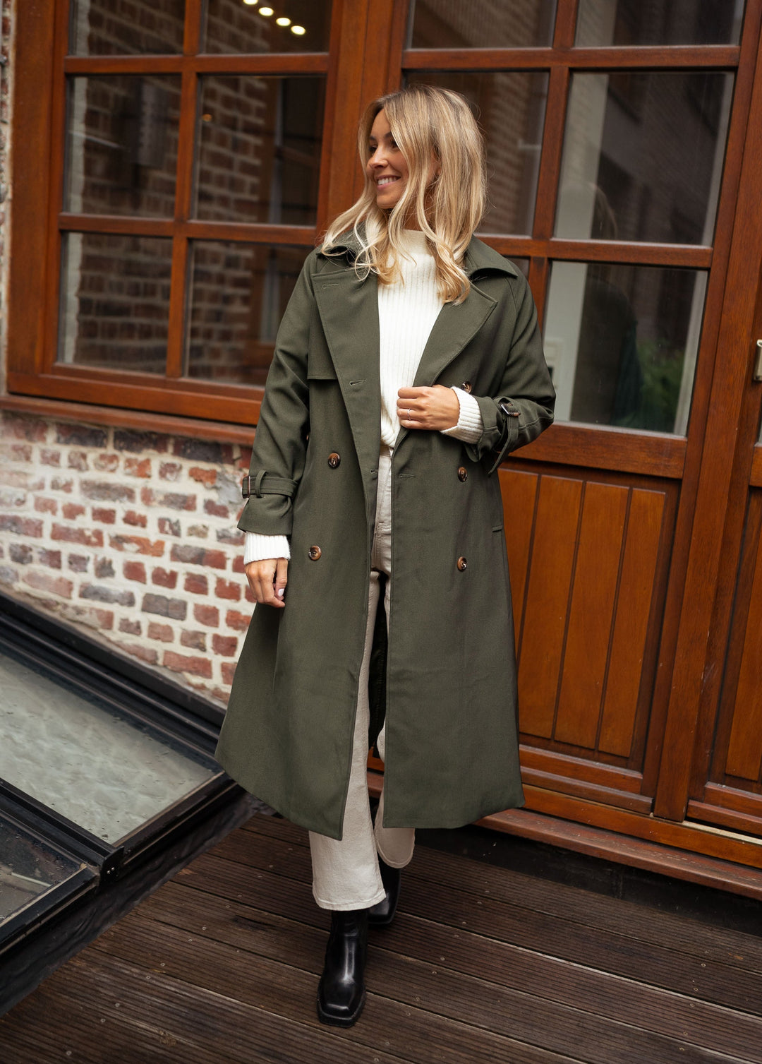 Krista | Women's Double-Breasted Long Coat