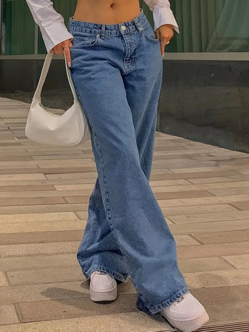 Vintage Low Waist Baggy Jeans