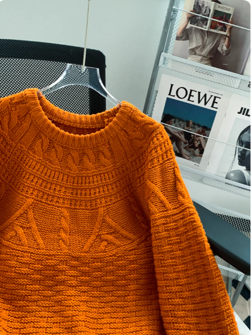 Jane | Women's Crew Neck Cable Knit Jumper