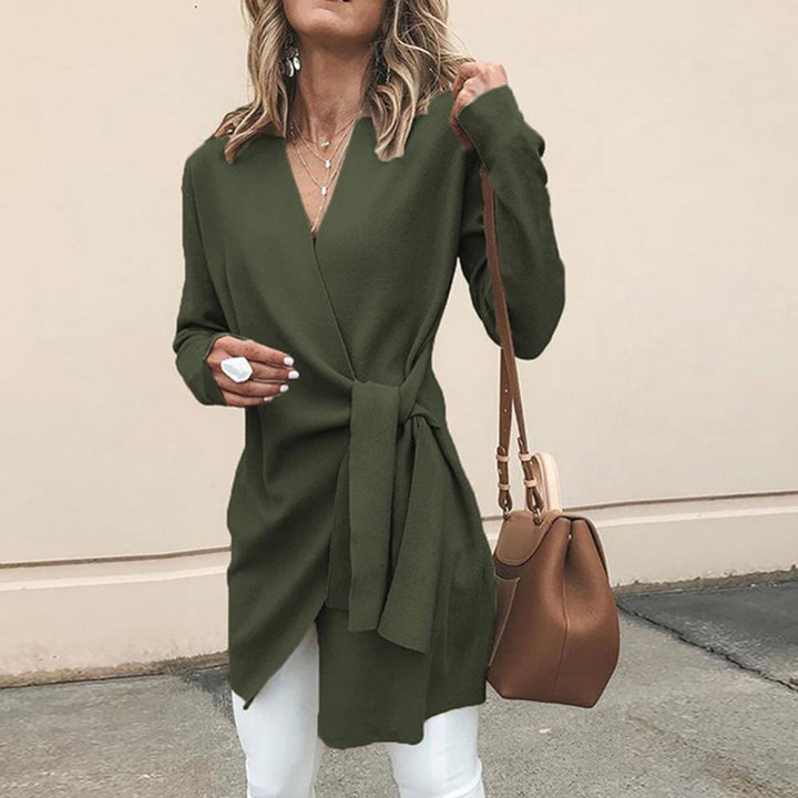 Diana | Women's Wrap Tie Waist Sweater