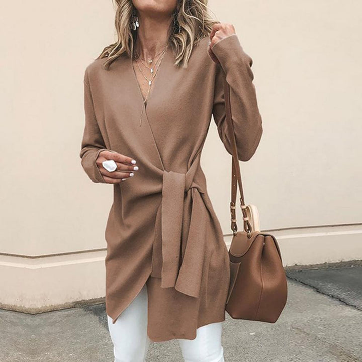 Diana | Women's Wrap Tie Waist Sweater