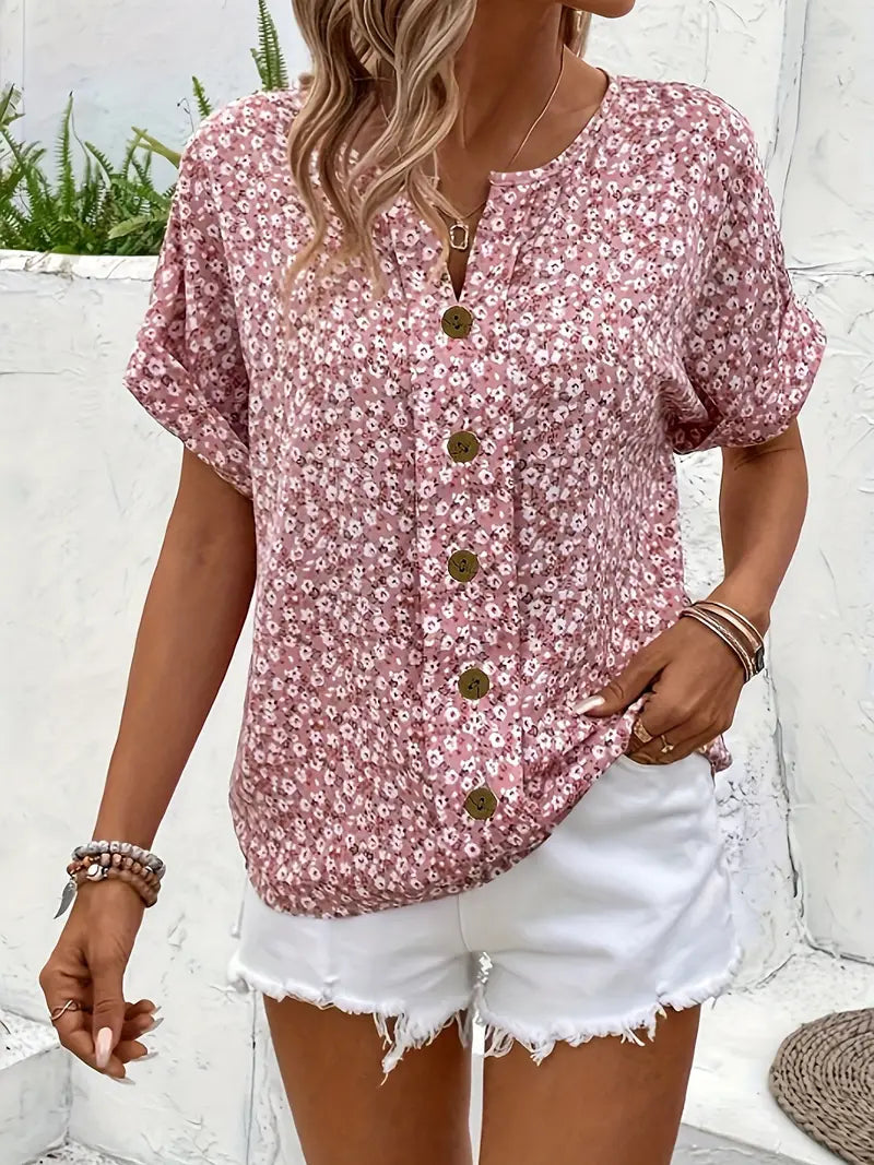 Floral Print Top For Women | Loose Fit