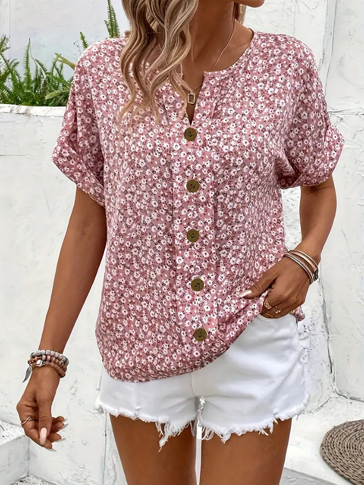 Floral Print Top For Women | Loose Fit