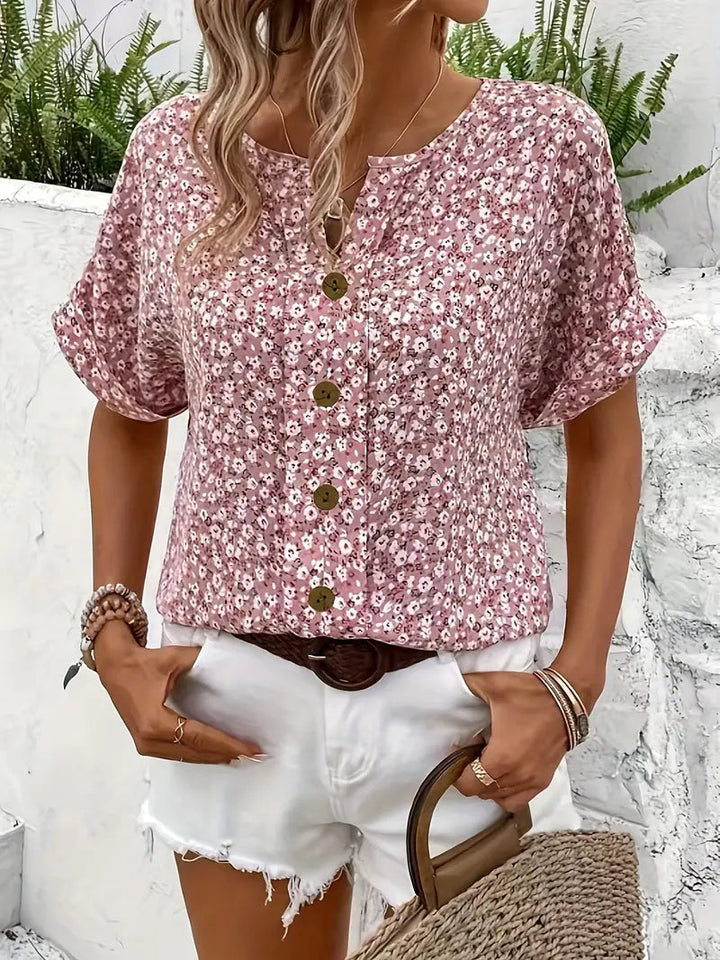 Floral Print Top For Women | Loose Fit