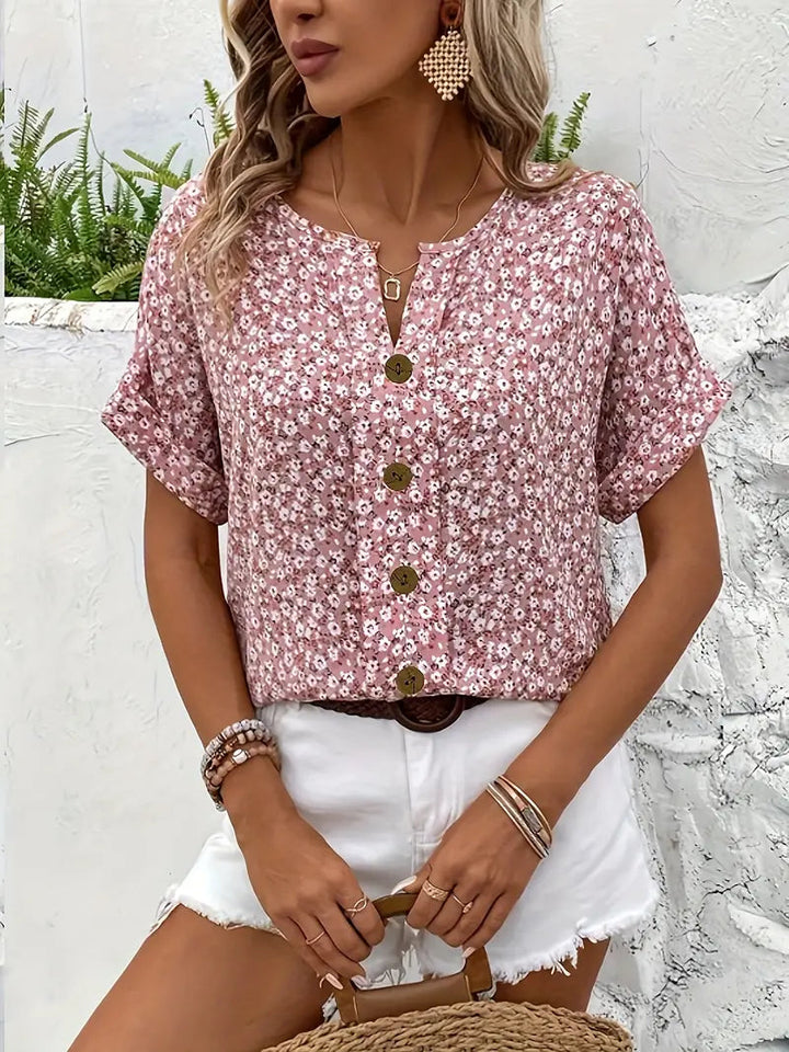 Floral Print Top For Women | Loose Fit