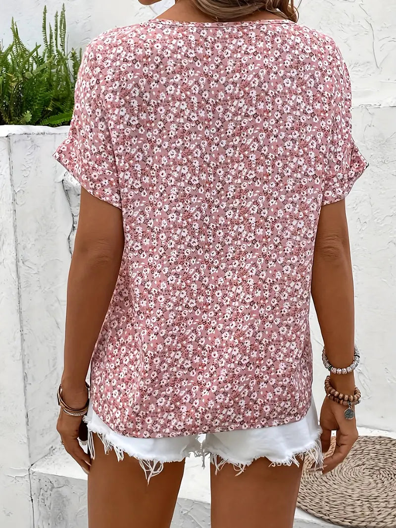 Floral Print Top For Women | Loose Fit