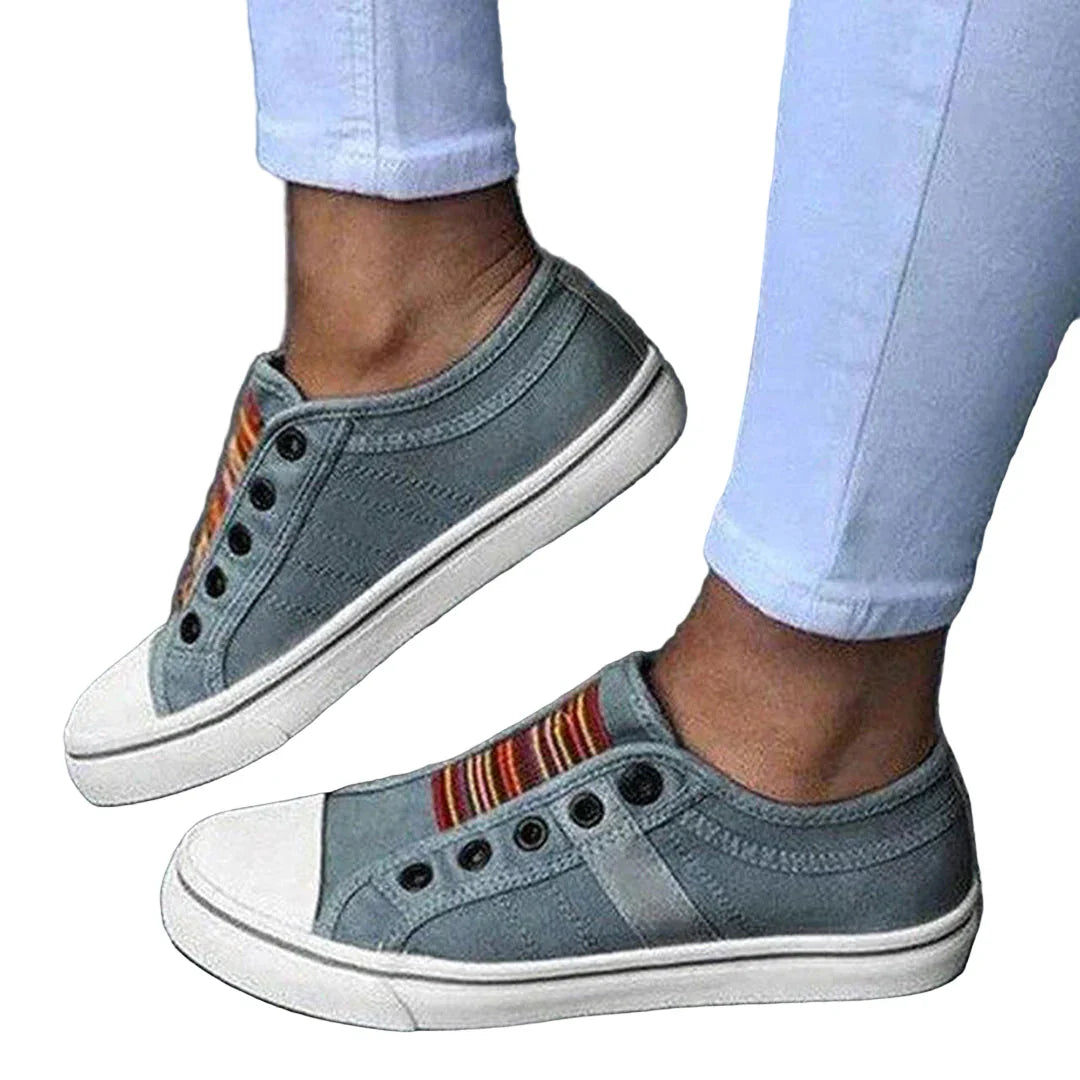 Women’s Leather Slip-On Sneakers