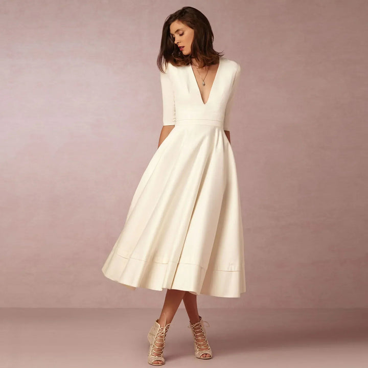 Holly | Women's Elegant Fitted Midi Dress