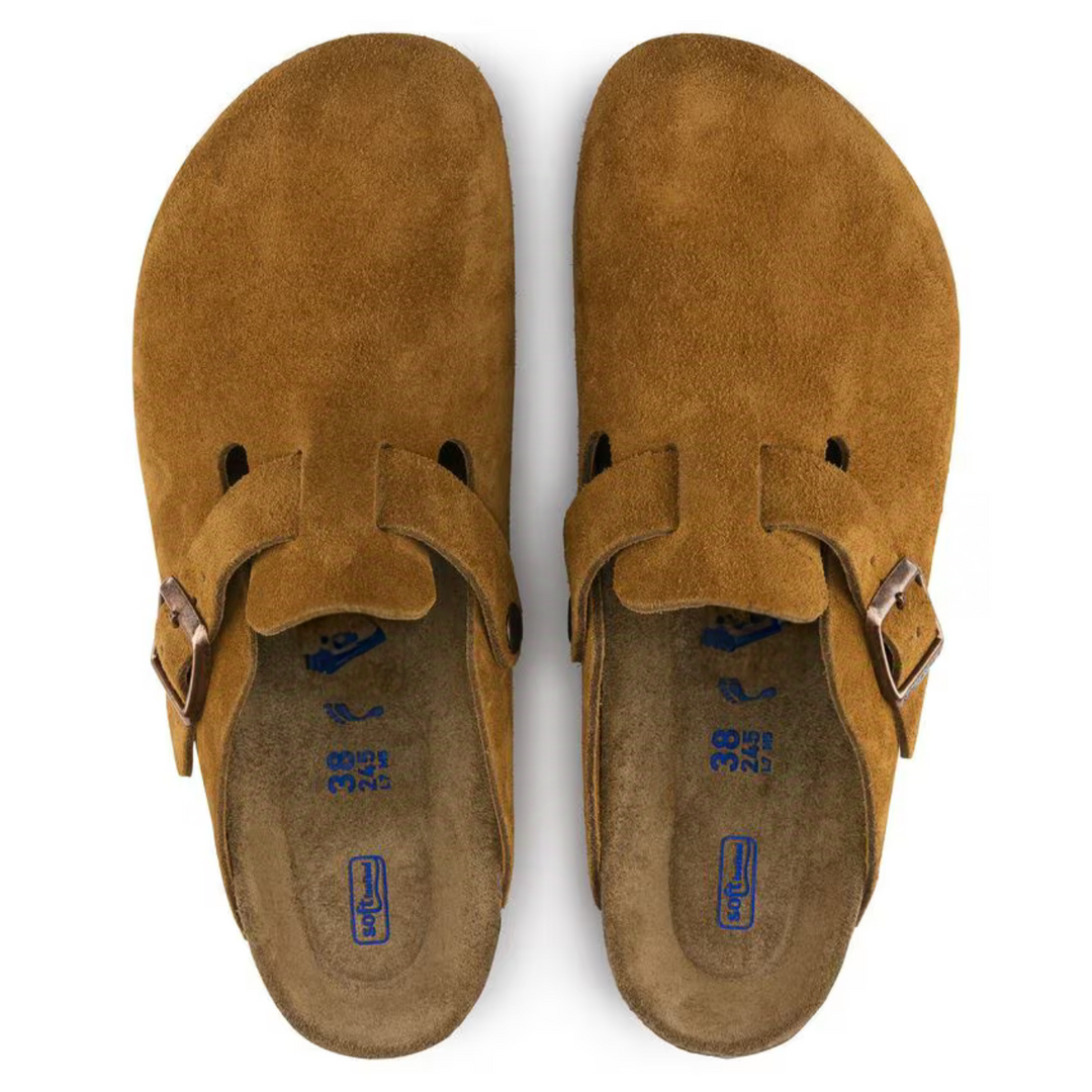 Clogs Men's Leather Casual Slip On Mules Summer Comfort Walking Shoes