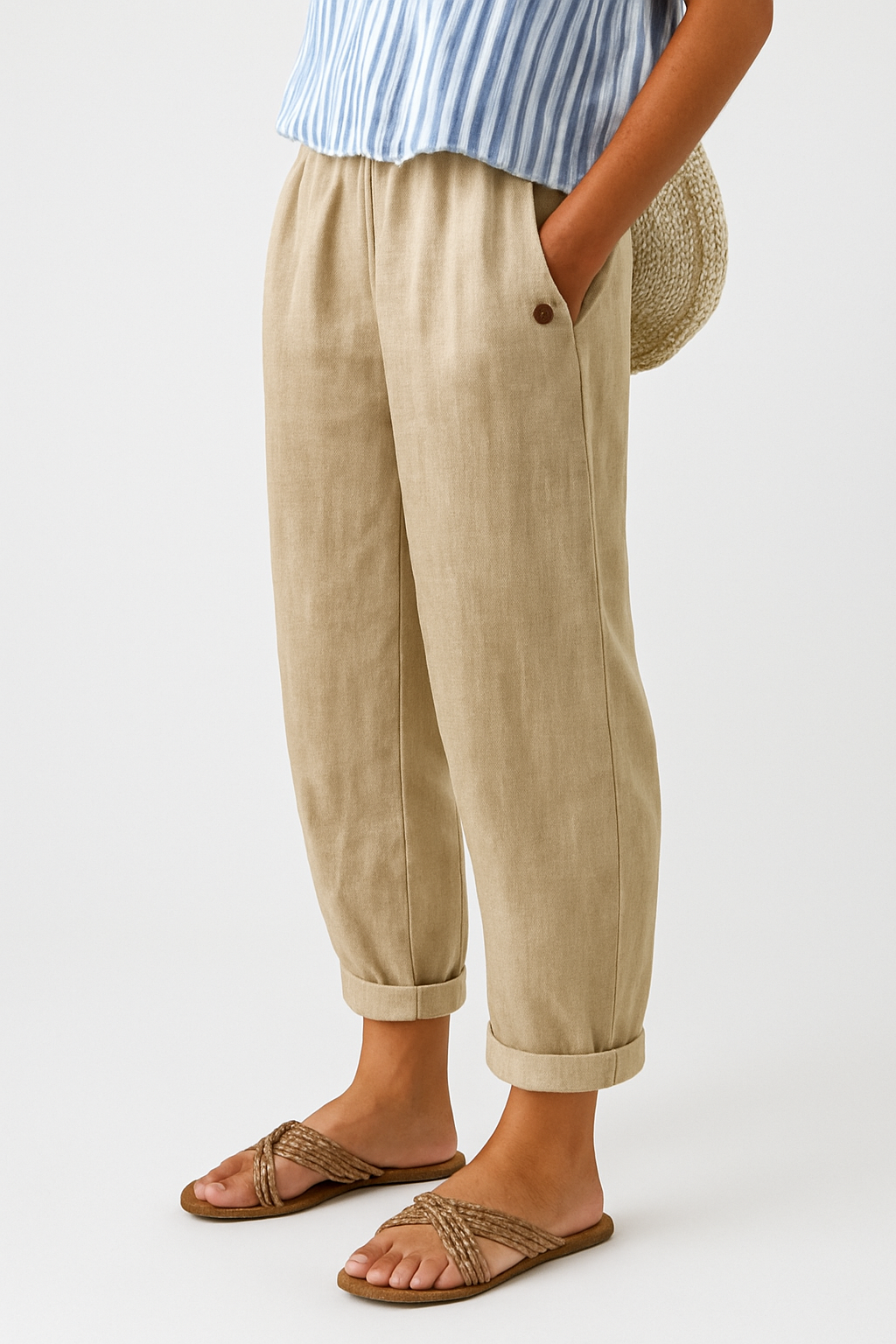 Meika | Elegant Straight-Leg Trousers