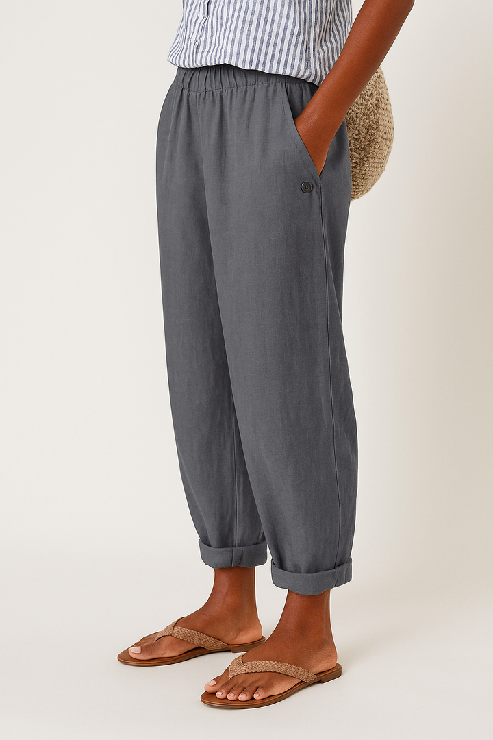 Meika | Elegant Straight-Leg Trousers