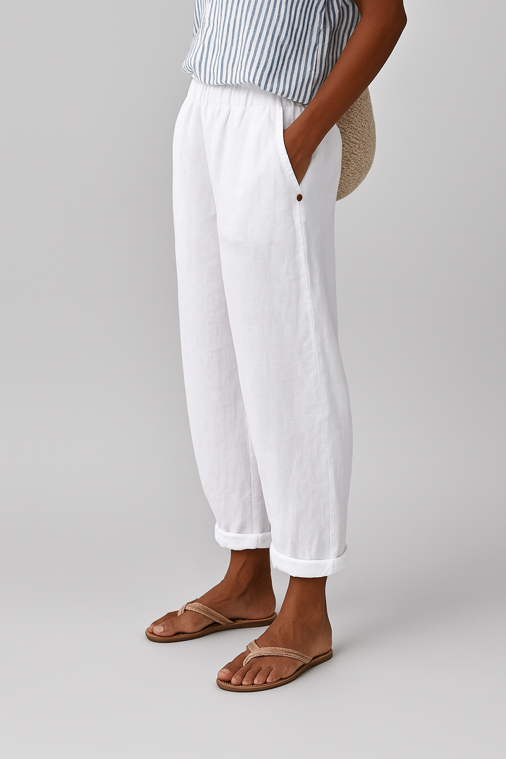 Meika | Elegant Straight-Leg Trousers
