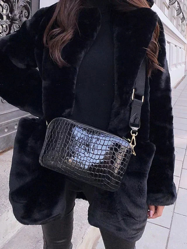 Bridget | Women's Faux Fur Long Open Front Coat