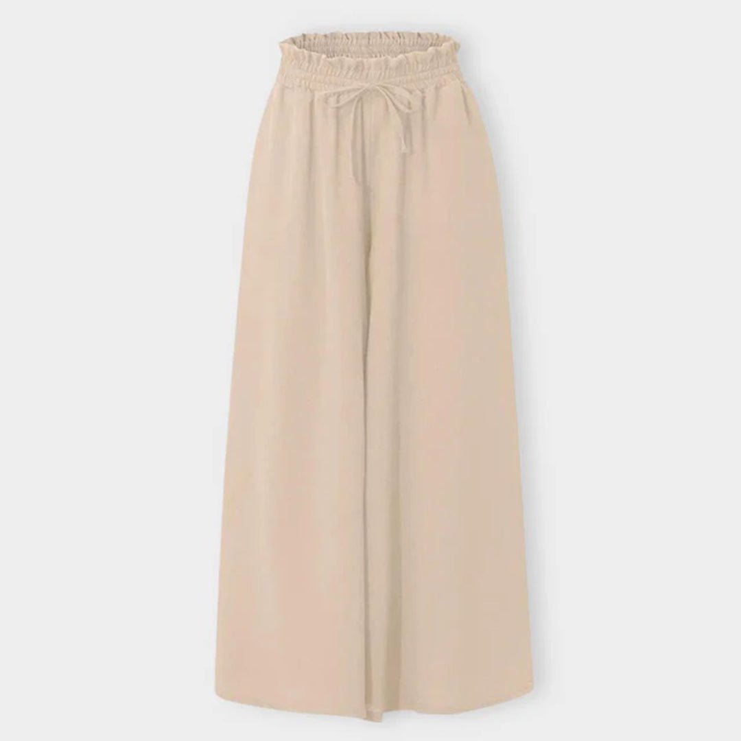 Addie | Stylish High Waisted Wide Leg Palazzo Trousers