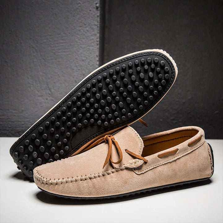 Men's Leather Loafers Slip On Driving Shoes Casual Moccasins Boat Shoes