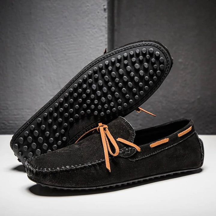 Men's Leather Loafers Slip On Driving Shoes Casual Moccasins Boat Shoes