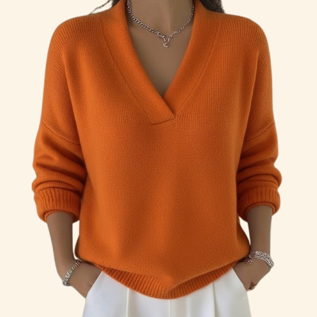 Kiri | Merino Wool V-Neck Pullover