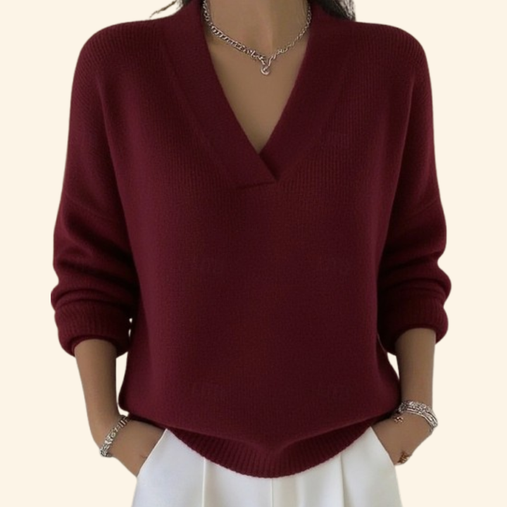 Kiri | Merino Wool V-Neck Pullover