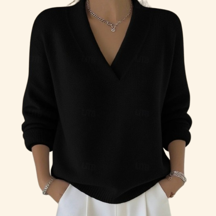 Kiri | Merino Wool V-Neck Pullover