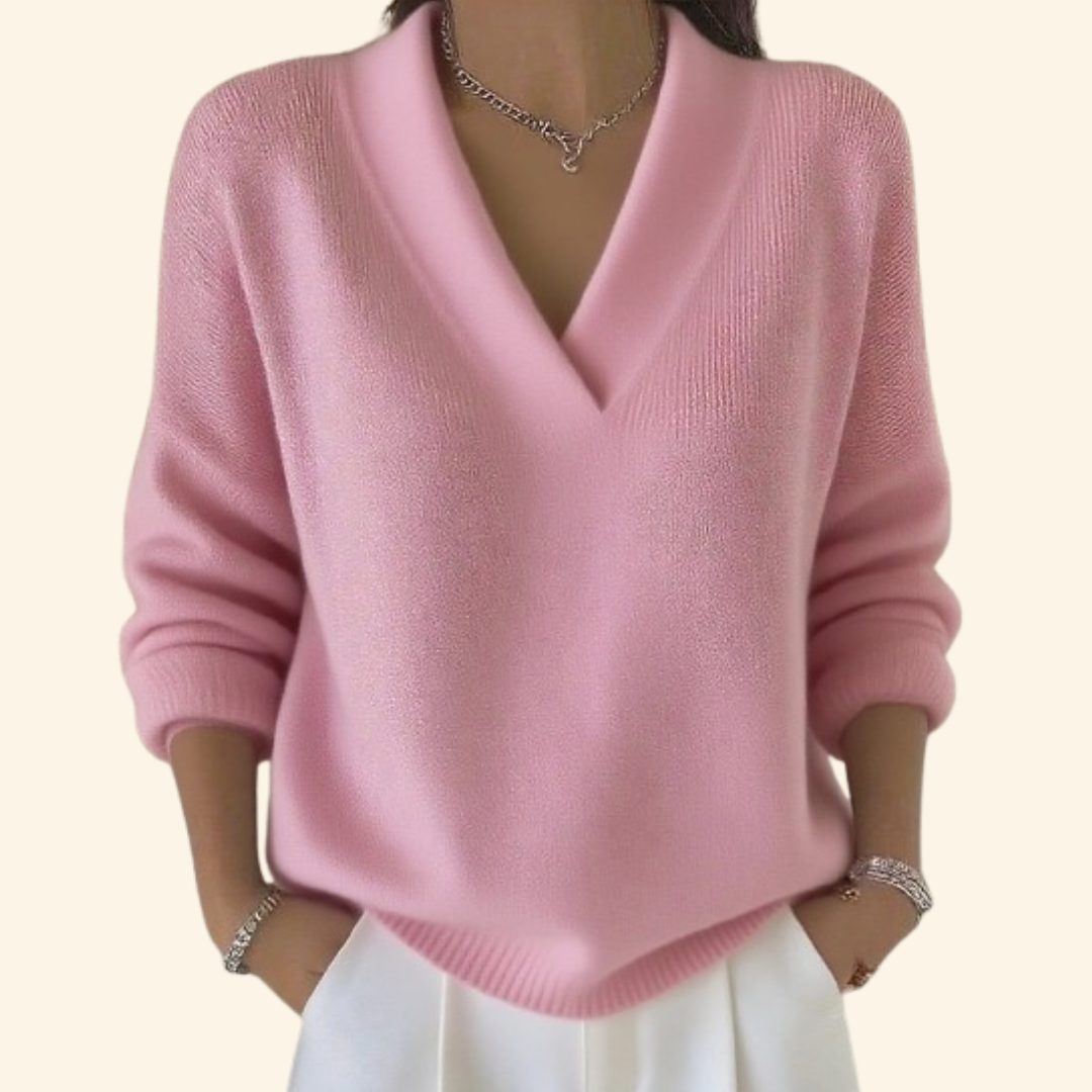 Kiri | Merino Wool V-Neck Pullover